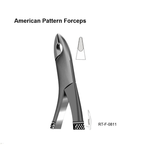 Forceps d'extraction dentaire manuels ergonomiques en acier inoxydable, modèle américain, certifiés CE par Roboz Tech Pakistan - Product Image 2