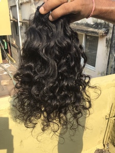 Extensions de cheveux humains vierges Remy 100% naturels, non traités, de l'Inde du Sud, bouclés profonds, de haute qualité, 18 pouces, double trame machine - Product Image 5