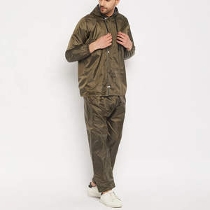 Traje Impermeable de PVC Resistente, Traje de Lluvia, Uniforme de Lluvia, Ligero, de Poliéster Reutilizable para Senderismo - Product Image 3