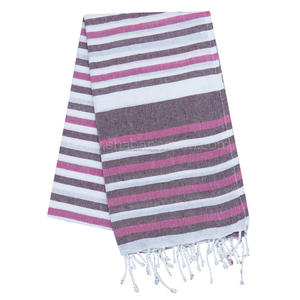 Exportar turco Fouta Hammam toallas de algodón tejido a mano con rayas perfecto para spa y hoteles boutique de la India - Product Image 5