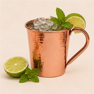 Wholesale Pure Hammered Copper Moscow Mule Mug <b>Set</b> Handcrafted Solid Copper Cup for Cocktails & Beer <b>Antique</b> Style Drinkware - Product Image 2