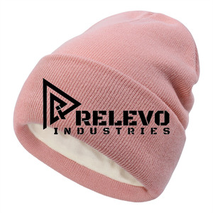 <b>Plain</b> Acrylic Wool Knit 3D Embroidery Beanie <b>Caps</b> Winter Warm Bennie Men Women Solid Beach Business Scenes Wholesale - Product Image 5