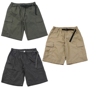 Shorts Cargo Décontractés pour Hommes en Gros, Style Urbain, Logo Personnalisé, Design Professionnel, Couleur Unie, Taille Élastique, Séchage Rapide, Haute Qualité - Product Image 3