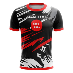 เสื้อฟุตบอลชายแบบสั่งทำ แขนสั้น พิมพ์ลายแบบซับลิเมชั่น ระบายเหงื่อได้ดี พร้อมปักชื่อทีมและโลโก้ ชุดกีฬาฟุตบอล รับผลิตแบบ OEM ODM - Product Image 2