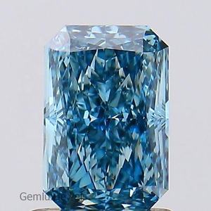 Diamant de laboratoire VS Clarity Fancy Vivid Blue 4,5 carats, taille radiant, certifié IGI, pour bague - Product Image 1