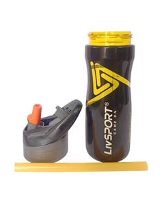 Botella de Agua Livsport de 500 ml, Libre de BPA, PET, Diseño Curvo, Tapa con Boquilla, Impresión Digital, para Deportes y Gimnasio, Modelo LDP - Product Image 1