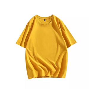 เสื้อยืดคอกลมทรงเข้ารูปแขนสั้นผู้ชาย ป้องกันขนร่วง โลโก้ด้านหน้า แบรนด์ USWY ผลิตในปากีสถาน - Product Image 4