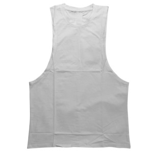 Débardeur Homme Tricoté Anti-Boulochage Blanc en Polyester de Haute Qualité pour la Salle de Sport et l'Été - Product Image 4