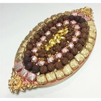 Bandeja Pequeña Dorada con Asas, Plato Decorativo de Metal para Velas, Centro de Mesa Vintage para Bodas, Bandeja de Lujo para Postres y Joyas
