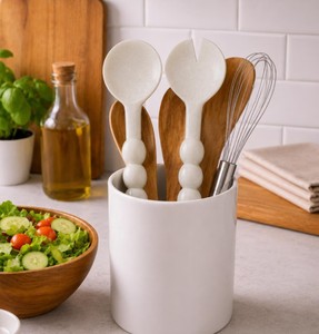 Resin Serving Spoon Durable Food Safe Elegant Kitchen Serving Tool for <b>Buffet</b> Restaurant Hotel and Home Use - Product Image 4