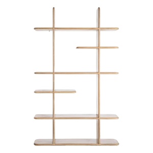 Étagère Moderne de Luxe Écologique Pliable en Bois de Mangue à 5 Niveaux, Étagères Flottantes Autoportantes, Design Sans Dos pour Salon - Product Image 4
