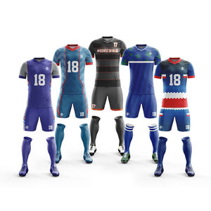 Custom Sublimated V-Neck Short Sleeve Soccer Uniforms Men's 100% Polyester Moisture Wicking All Seasons <b>Athletic</b> Fit - Product Image 1
