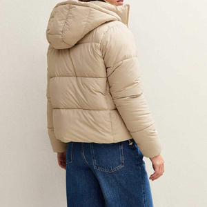 Women Diamond Quilted Puffer Jacket Warm <b>Winter</b> <b>Coat</b> Full Zip Soft Casual Fashion Outerwear Comfortable Wear OEM ODM Custom - Product Image 4