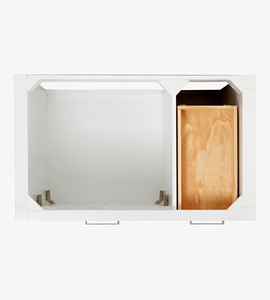 Mueble de Baño Hannah de 36 Pulgadas Hecho a Medida, Gabinete con Lavabo a la Izquierda, Solo 2 Opciones de Acabado, Fabricante OEM de Vietnam - Product Image 5