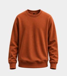 เสื้อสเวตเชิ้ตคอกลมสีสนิมสำหรับผู้ชาย ทรงลำลอง ใส่สบาย แขนยาว ผ้าพรีเมียม - Product Image 1
