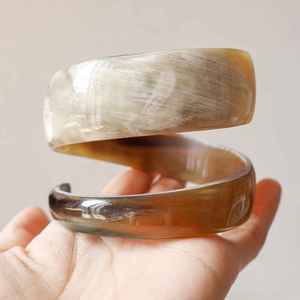 Hand Crafted Natural Ox Horn Spiral Snake <b>Bracelet</b> Real Horn Bangles Wide Cuff Buffalo Horn Jewelry <b>Boho</b> <b>Bracelet</b> New Style - Product Image 1