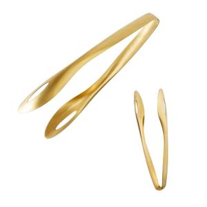 Pinzas de servir pequeñas de acero inoxidable dorado de alta calidad, pinzas para cubos de hielo, pinzas para azúcar, para fiestas de té, cafeterías, accesorios de cocina - Product Image 1
