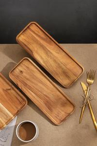 Plateau en bois d'hôtel, meilleure qualité, best-seller, durable, écologique, pour servir, décoratif, pour la maison, la cuisine, design et style - Product Image 5