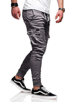 Celana Jogger Pria Katun Cepat Kering Gaya Jalanan Longgar untuk Latihan, Gym, Lari, Kasual Polos