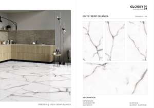 Azulejos de Porcelana Esmaltada Pulida de Primera Calidad, 600x1200 mm, Alto Brillo, para Pisos Interiores, Aptos para Proyectos de Construcción Modernos - Product Image 5