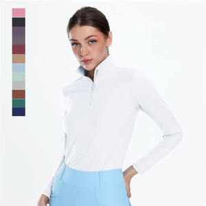 Chemise d'équitation élégante et simple pour femme, nouvelle, très élastique, respirante, durable, à cinq niveaux de protection, pour la pratique équestre. - Product Image 4