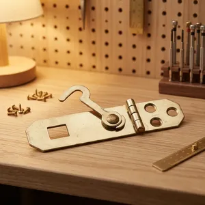 Loquet et anse en laiton massif les plus vendus pour portes en bois, portails, armoires, abris et usage de sécurité, disponibles au meilleur prix - Product Image 3