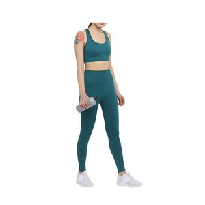 Ensemble de yoga professionnel pour femmes - Solide, grande taille, respirant, séchage rapide, écologique, 2 pièces, longueur genou, décontracté, printemps, design unique - Product Image 5