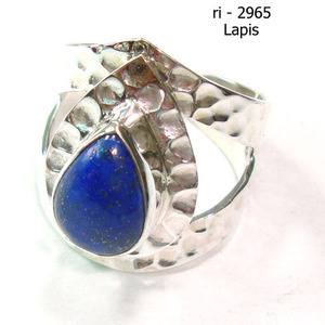 Sukhmani 925 Sterling Silver Blue Fire Labradorite Adjustable Band Hammered Finish Ring Everyday Wear Bezel Setting Certified - Product Image 2