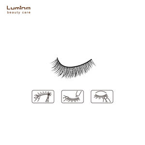 Pestañas Postizas 3D Autoadhesivas Hechas a Mano de Alta Calidad CR03 con Fibras Sintéticas - Venta al Por Mayor para Mayoristas en Línea - Product Image 3