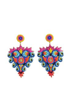 Pendientes de perlas con diseño floral y cuentas de epoxi para mujer, al mejor precio desde India. - Product Image 4
