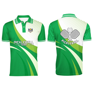 Uniformes de pickleball de qualité supérieure en gros, polos de sport personnalisés OEM pour hommes - Product Image 2