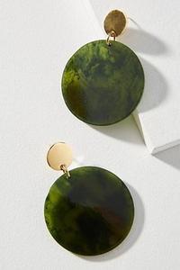 Pendientes Colgantes de Resina Verde Geométrica, Pendientes de Gotas Chapados en Oro para Mujer, Joyería de Moda - Product Image 5