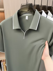 Men's Summer Short-Sleeved for Shirt Print Thin Style Fashionable Versatile Breathable 100% Cotton Anti-Wrinkle for Casual - Product Image 4
