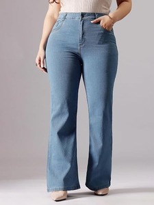 Abdul Royal World Export Women's <b>Boot</b> Cut Denim Jeans Cotton Fabric Eco-Friendly Color Fade Proof Mid Waist Regular Fit Vintage - Product Image 4