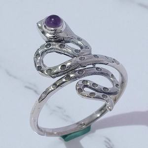 925 Sterling <b>Silver</b> <b>Snake</b> <b>Ring</b> Natural Gemstone Handmade <b>Rings</b> Wholesale Price <b>Silver</b> Jewelry - Product Image 2