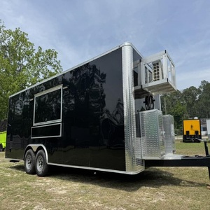Camion de restauration rapide professionnel entièrement équipé avec friteuse, châssis en aluminium, barbecue motorisé, remorque de concession, véhicule de service alimentaire mobile - Product Image 4