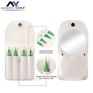 แหนบคุณภาพพรีเมียมสำหรับตกแต่งคิ้ว สำหรับผู้หญิงและผู้ชาย ใช้กำจัดขนบนใบหน้าและขนคุดได้อย่างแม่นยำ สีชมพูทองสวยหรู - Product Image 4