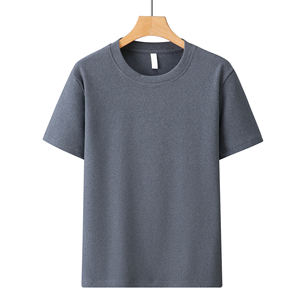 Camiseta Térmica de Manga Corta para Hombre, Cuello Redondo, 280G, con Logotipo Bordado Personalizado OEM, Precio de Fábrica China Bangladesh - Product Image 4