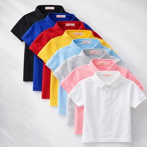 เสื้อโปโลเด็กผ้าฝ้าย 100% ขายส่งจากโรงงานโดยตรง พิมพ์โลโก้ตามสั่ง แขนสั้น แฟชั่นลำลอง เสื้อผ้าเด็ก บังกลาเทศ - Product Image 3