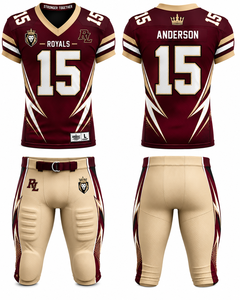 Camiseta de Fútbol Americano Personalizada, Uniforme de Equipo Transpirable de Malla, Cuello en V de Manga Corta, 100% Poliéster, Unisex para Adultos, Hurricanes - Product Image 1
