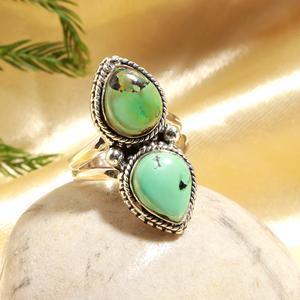 <b>Top</b> Selling Turquoise Gemstone Pear Shape 925 Sterling <b>Silver</b> Plated Luxury Handmade Jewelry Gift for Women Girls - Product Image 1