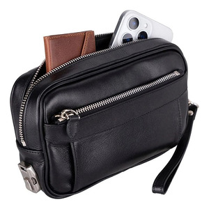 Bolso de mano de cuero genuino de primera calidad al por mayor, organizador de noche con interior espacioso y estilo lujoso a la moda a bajo precio. - Product Image 6