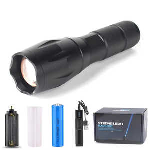 Ultra Bright Tactical <b>Flashlight</b> <b>Rechargeable</b> Battery Long Range Beam IP67 Waterproof for Hunting and Rescue - Product Image 6