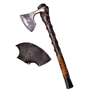 Premium Quality Durable Material Bearded <b>Axe</b> Carbon/Stainless Steel Blade Wood <b>Handle</b> for Cutting Woodworking 3-Year Warranty - Product Image 1