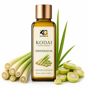 Aceite Esencial de Limoncillo de Tamil Nadu 100% Puro y Natural de Primera Calidad, Destilado al Vapor, para Aromaterapia y Cuidado Facial, Kodai Global Export - Product Image 1