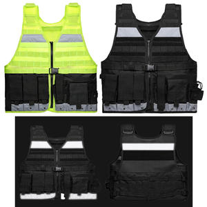 Gilet de sécurité réfléchissant, gilet tactique respirant, uniforme de garde de sécurité, gilets de protection multifonctionnels, gilet haute visibilité - Product Image 2