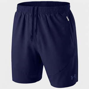 Summer Casual Quick-drying Breathable Pure Color Wrinkle-Resistant Zipper Pocket Stretch <b>Elastic</b> Men's Shorts - Product Image 2