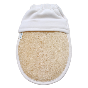 Gants exfoliants en loofah naturel durable pour une peau lisse et des soins de bain éco-responsables - Product Image 3