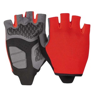 Gants de cyclisme demi-doigts à lumière douce, été, antidérapants, rembourrage en gel absorbant les chocs, respirants, antichocs, polyester, à enfiler - Product Image 2