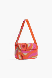 Sac à bandoulière élégant en coton perlé multicolore pour femme, idéal pour les soirées, avec broderie de haute qualité et style classique - Product Image 6